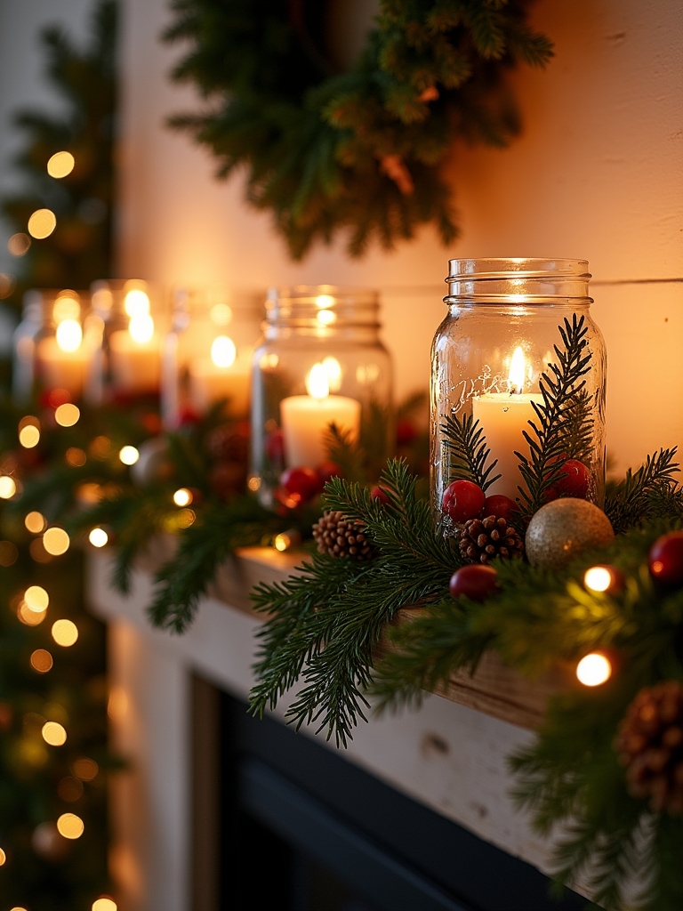 mason jar festive centerpieces