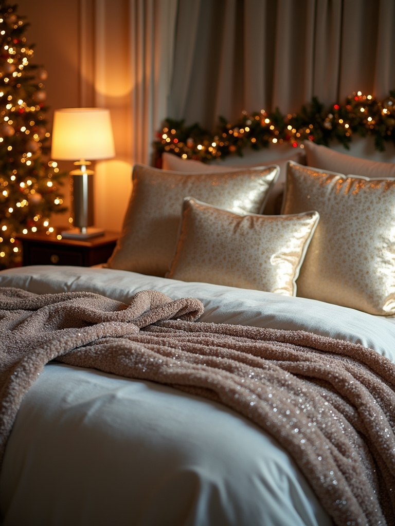 metallic accents for christmas