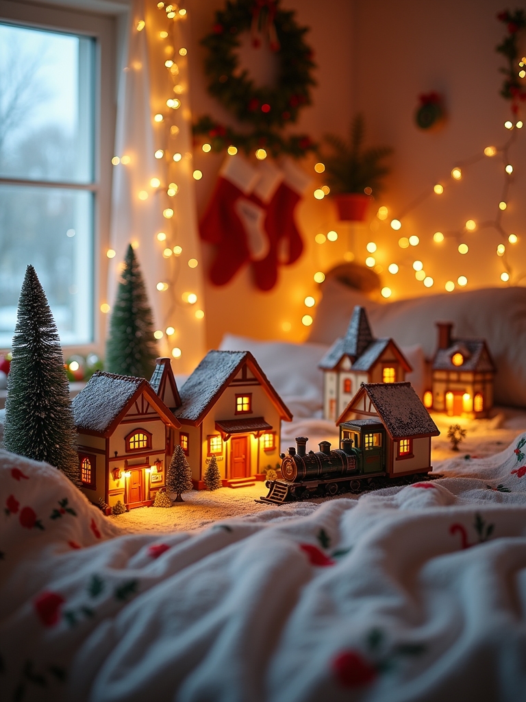 miniature christmas village design