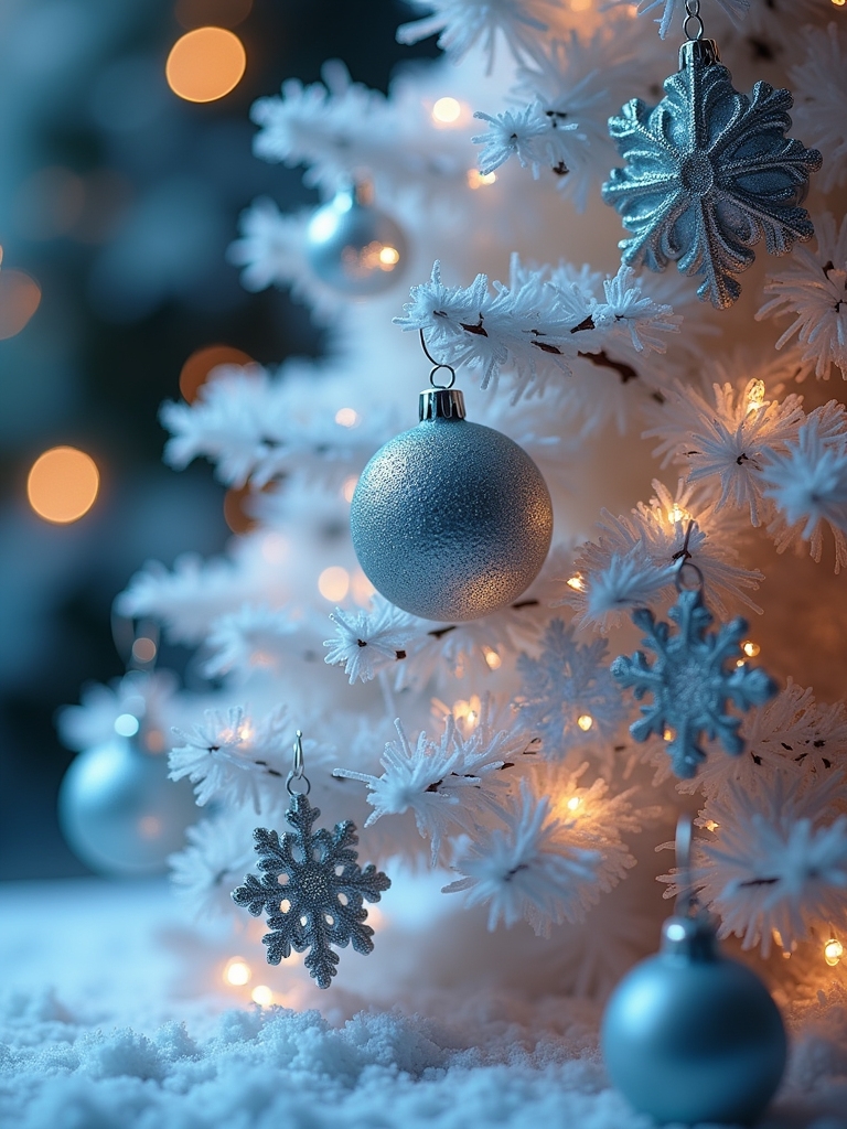 miniature winter tree decorations