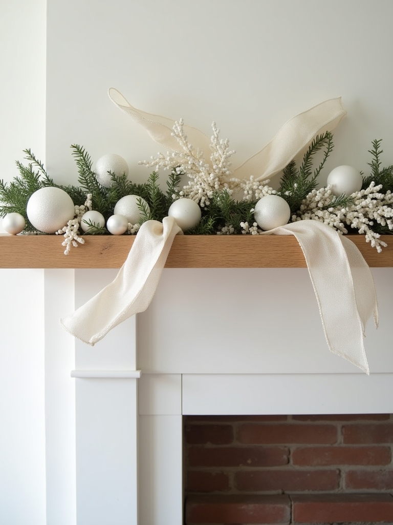 minimalist monochrome holiday garland