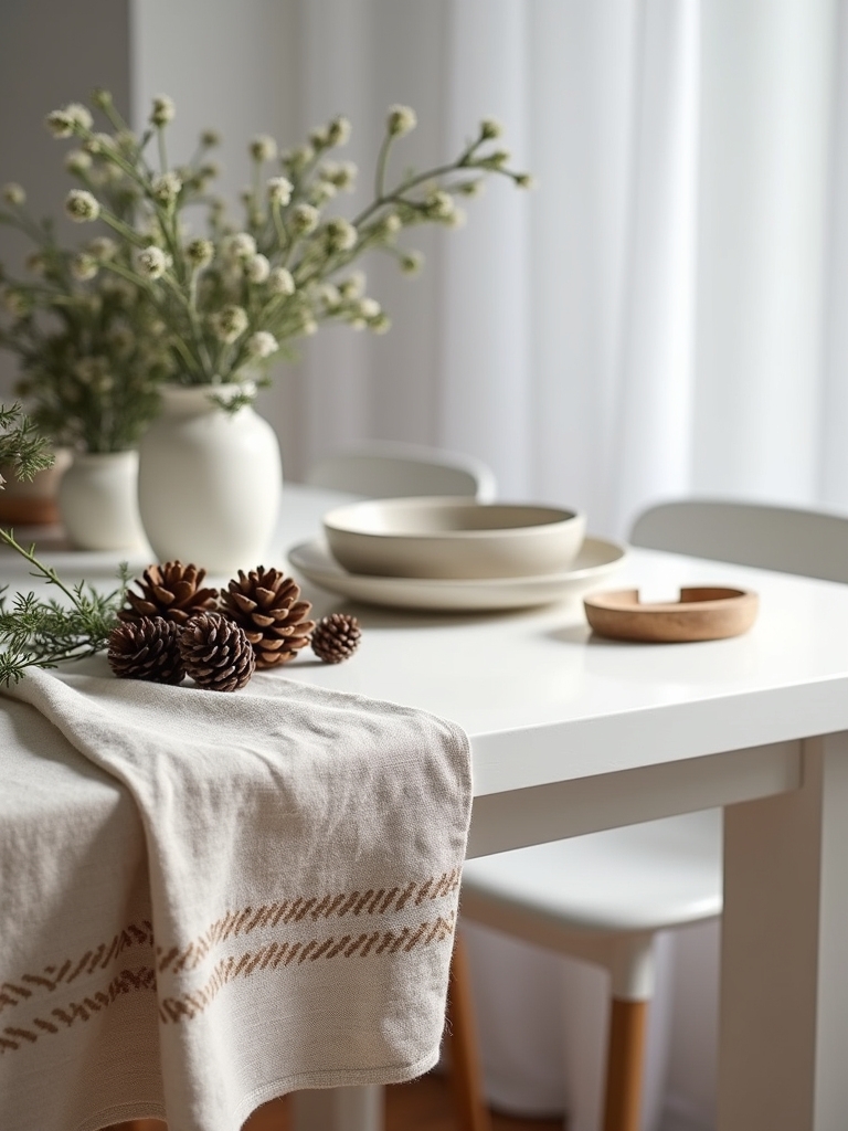 minimalist scandinavian holiday decor