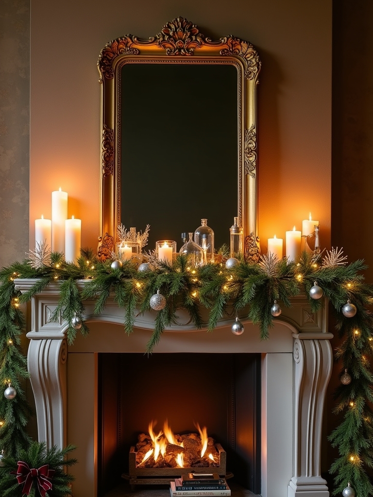 mirrors enhance festive decor