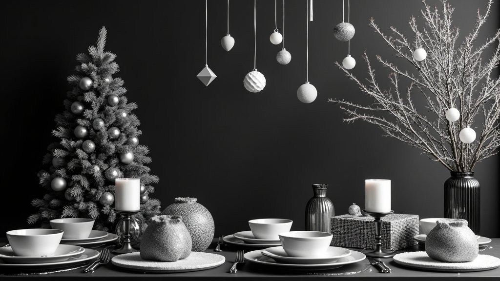 modern black and white decor