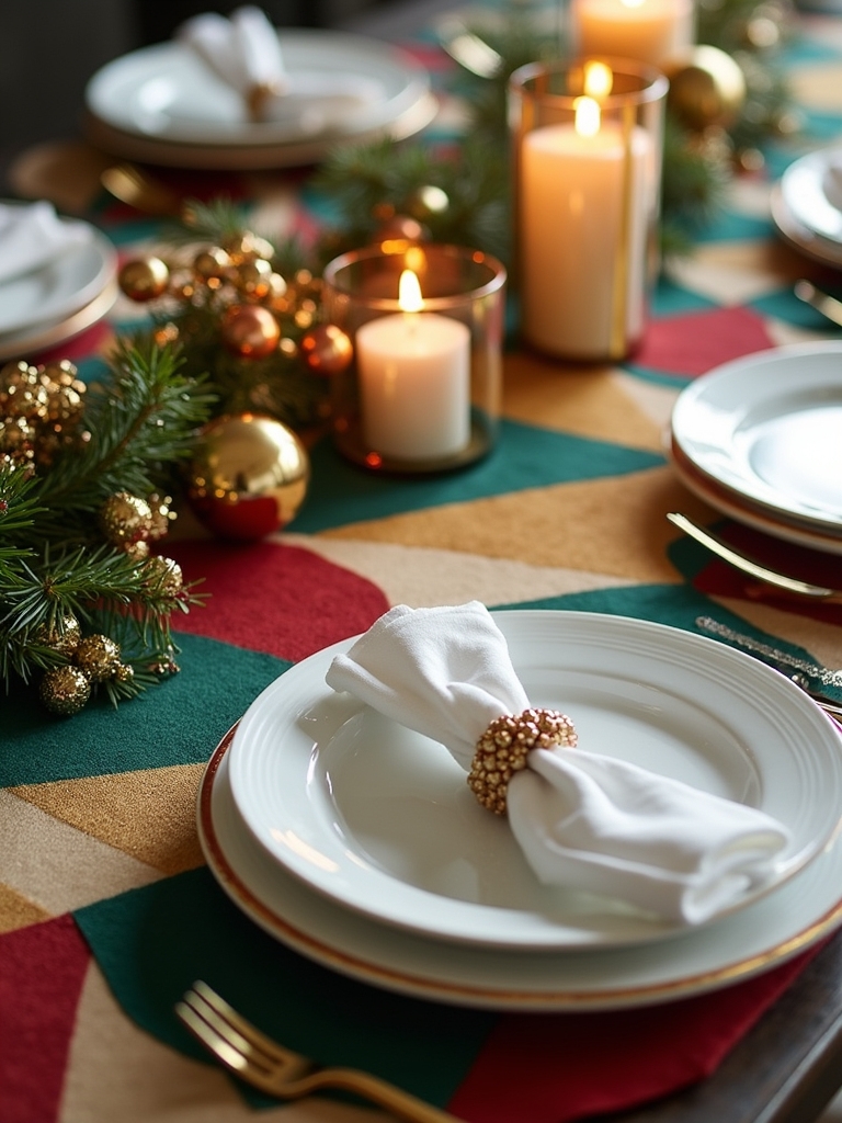 modern geometric holiday decor