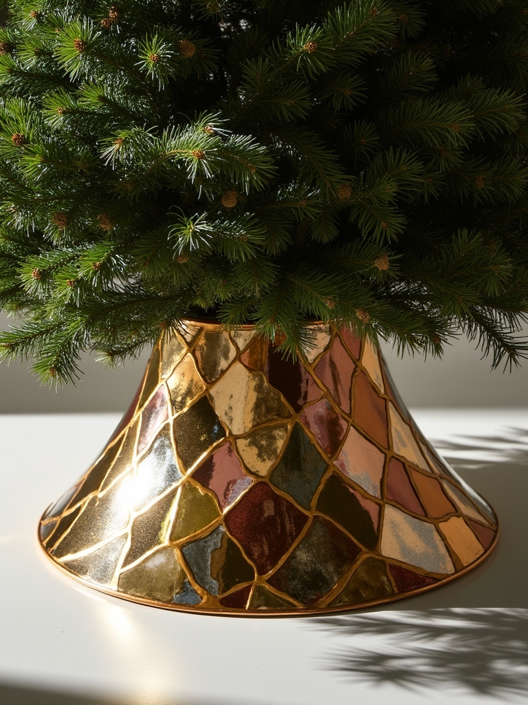 modern geometric tree collars