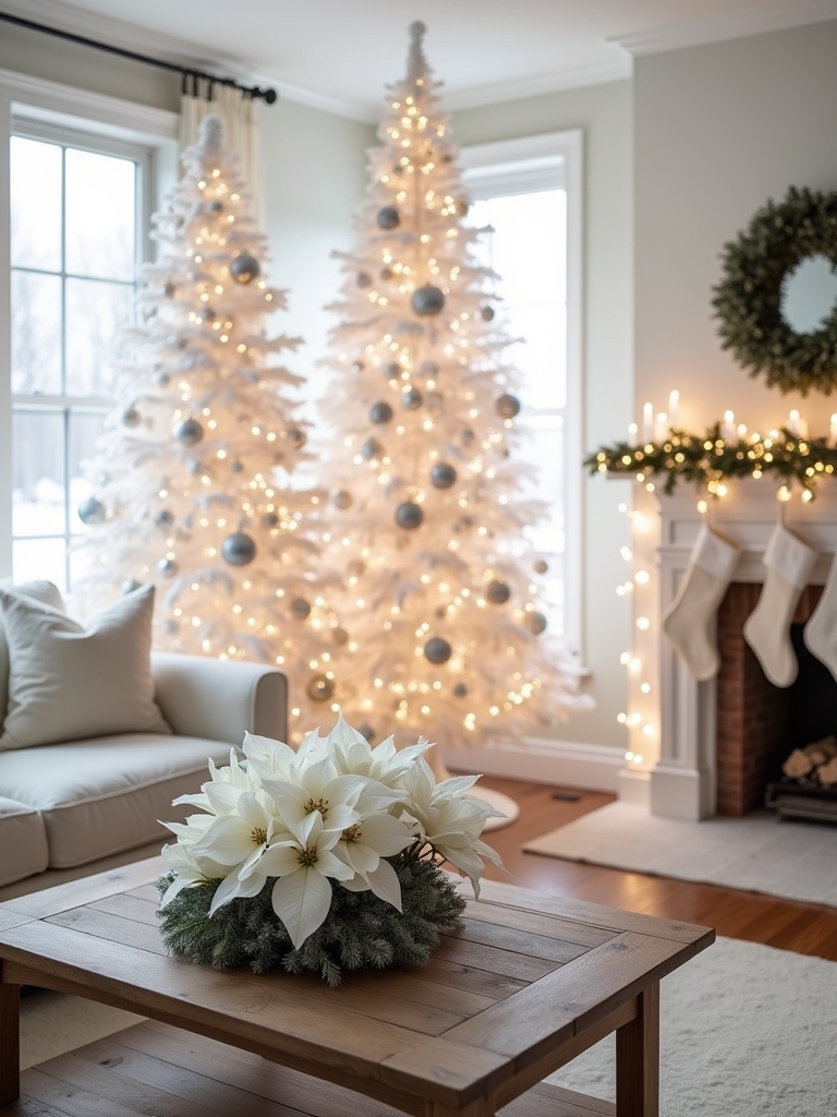 monochromatic white tree elegance