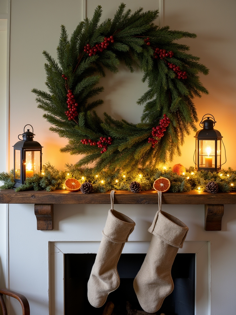 natural elements holiday wreaths