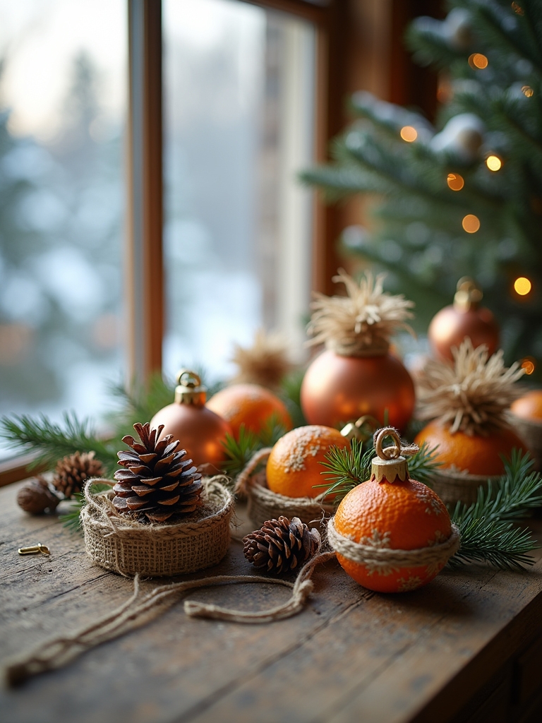 nature inspired christmas ornaments