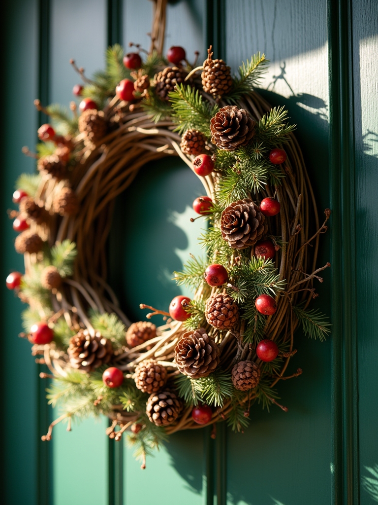 nature inspired rustic wreath crafting