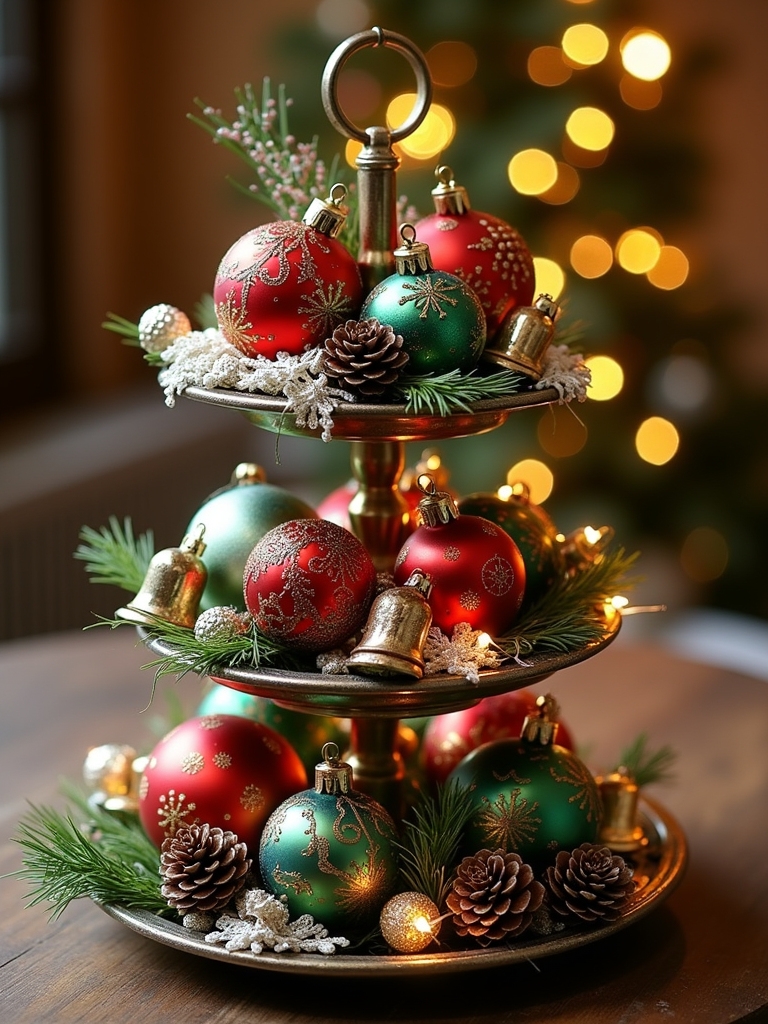 nostalgic vintage ornament displays