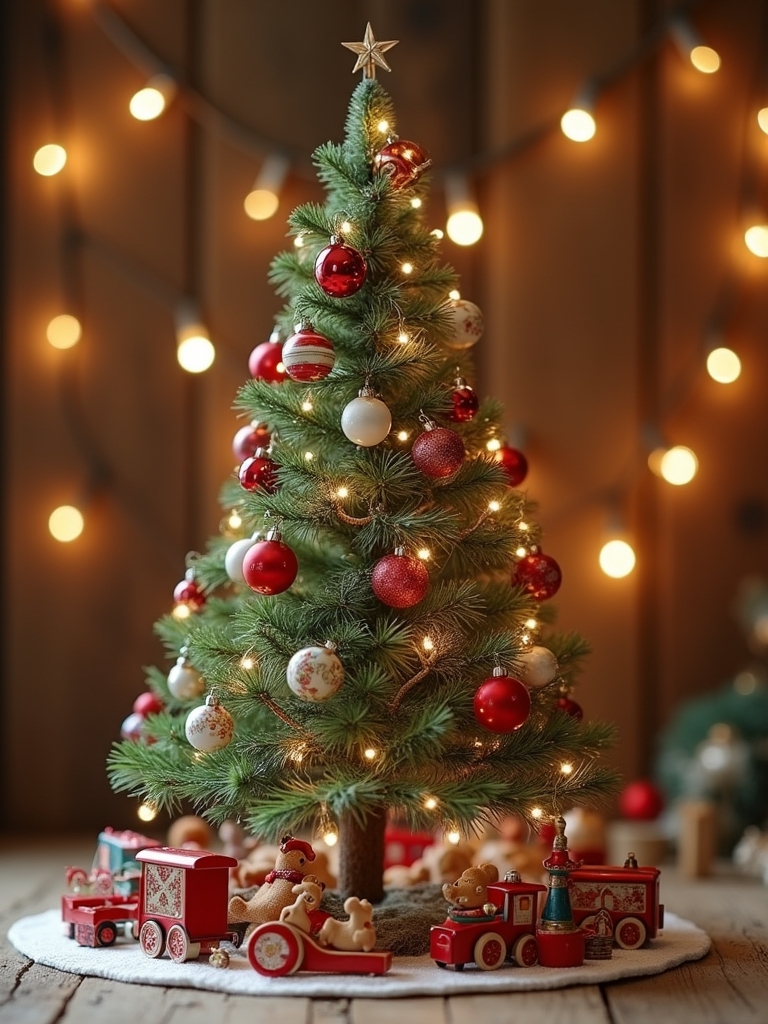 nostalgic vintage toy display