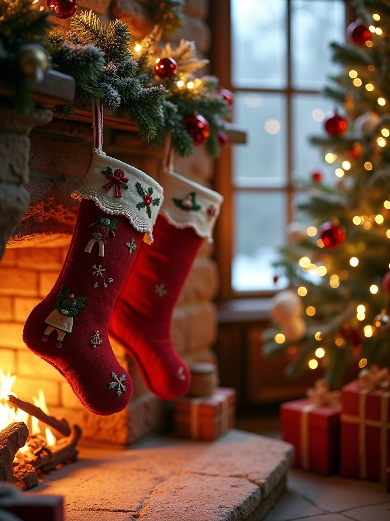 nostalgic vintage toy stocking