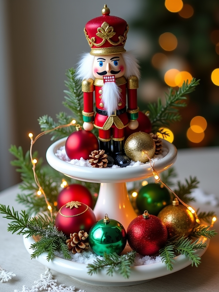 nutcracker themed holiday display