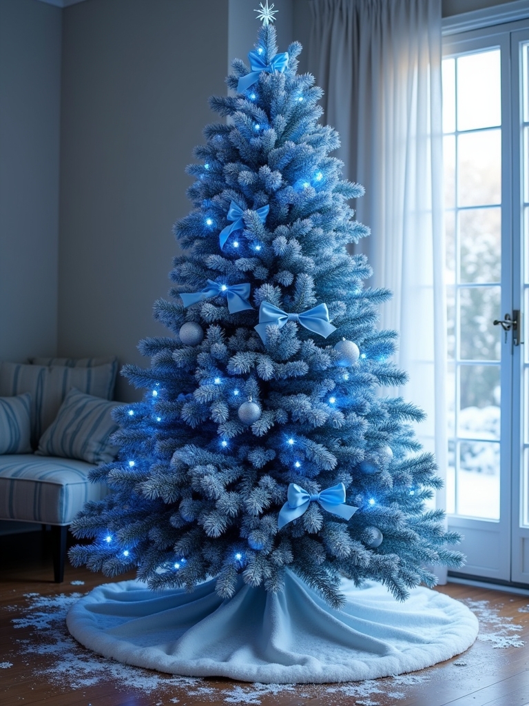 ombre blue holiday elegance