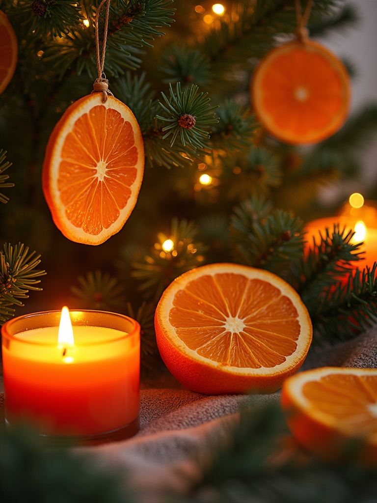 orange scented eco friendly candles