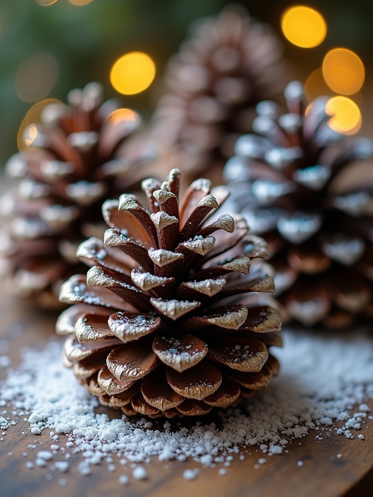 painted pine cone decorations