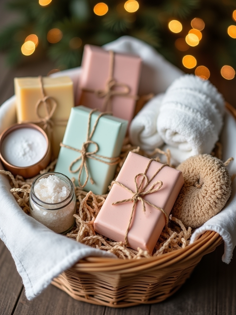 pampering handmade soap basket