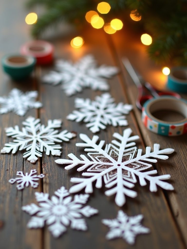 paper snowflake crafting ideas