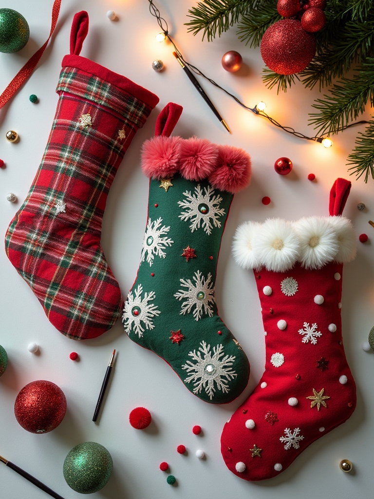 personalized diy christmas stockings