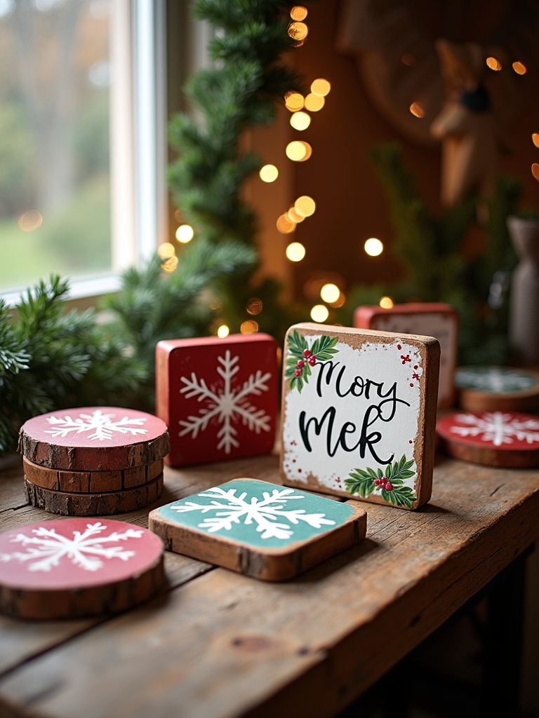 personalized festive wooden signs