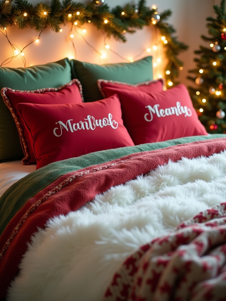 personalized holiday decor pillows