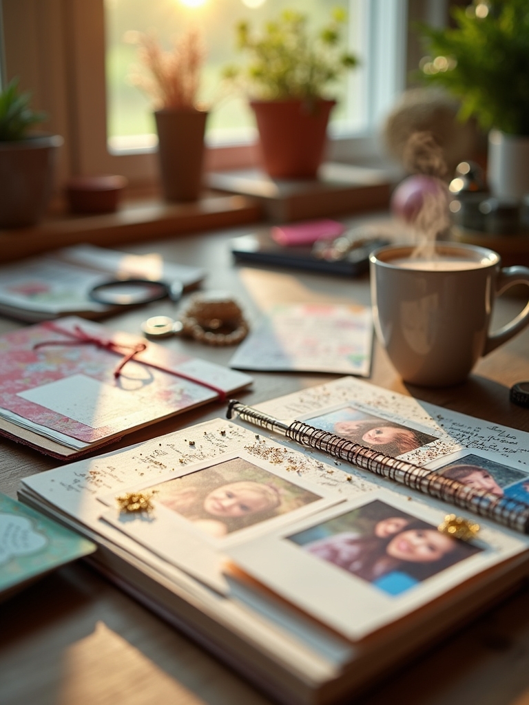 personalized memory scrapbook creation