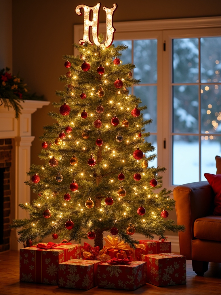 personalized monogrammed holiday decor