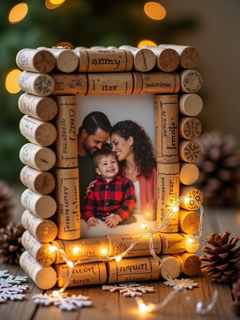 personalized wine cork frame