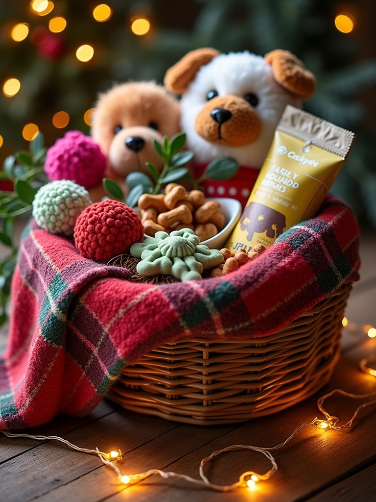 pet themed gift basket essentials