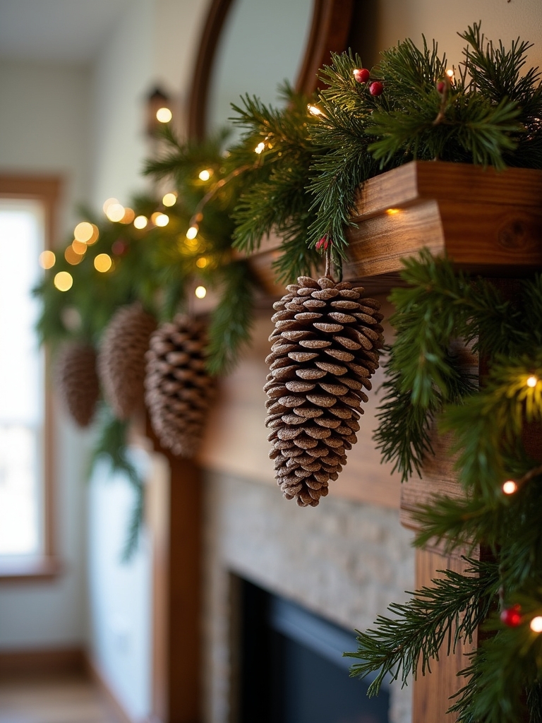 pine cone holiday decor