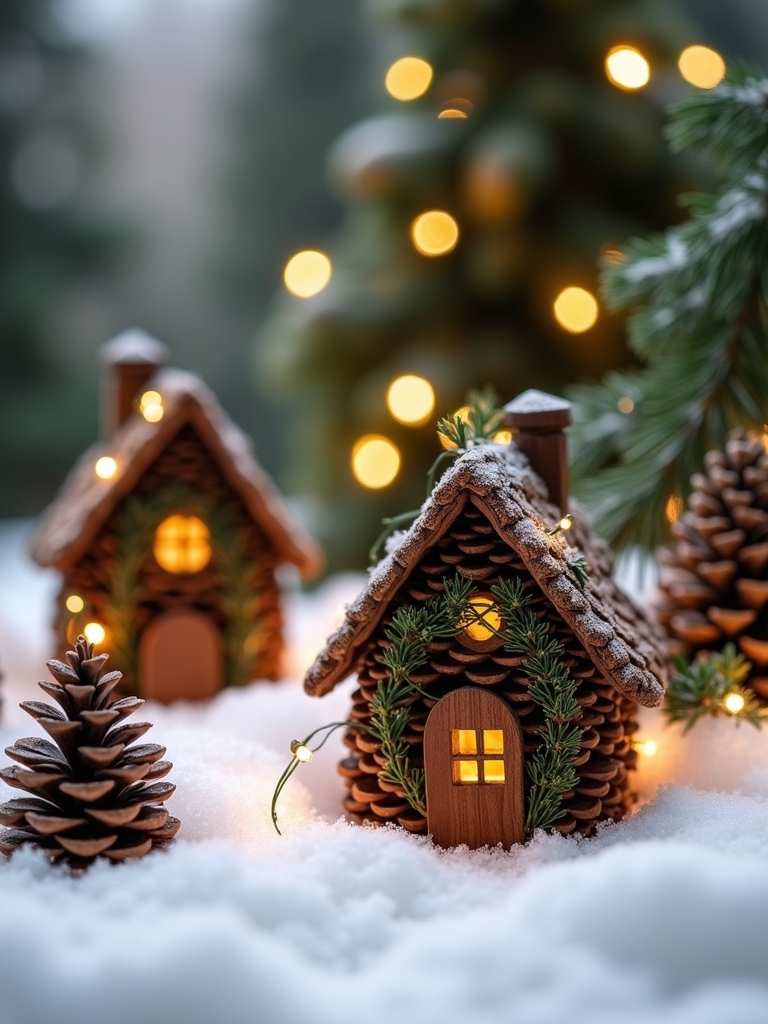 pine cone holiday village