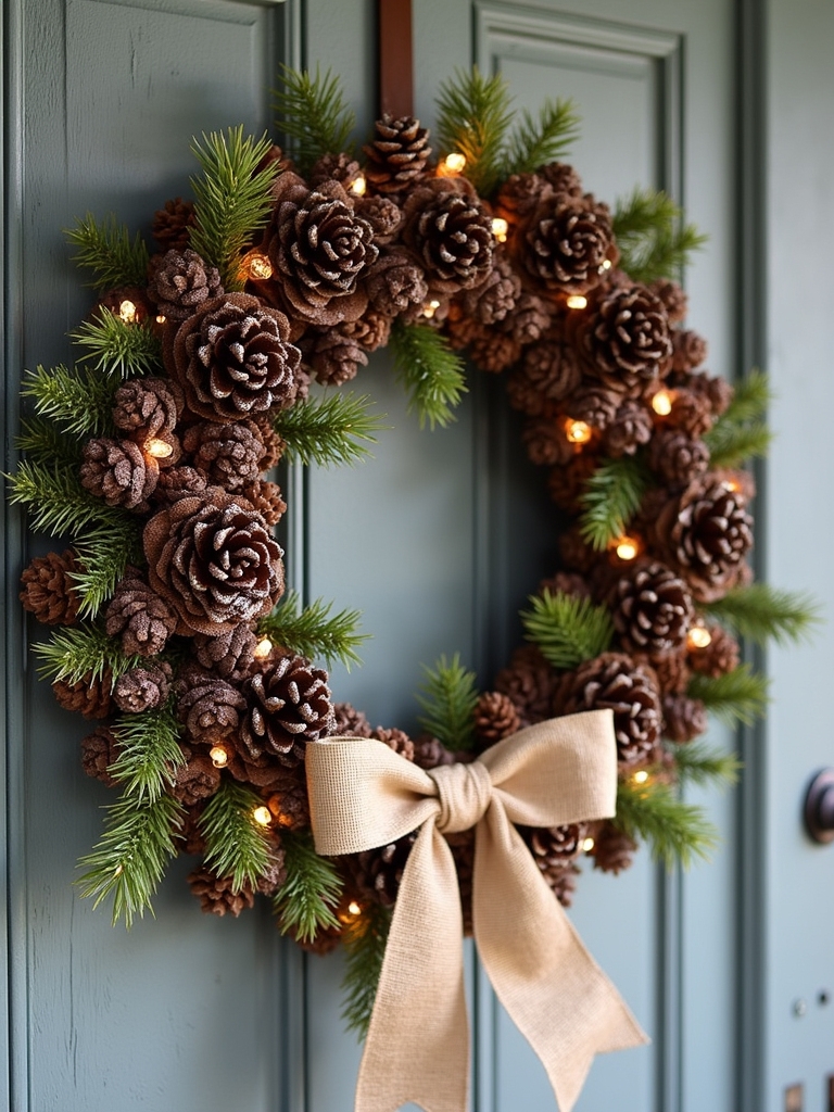 pine cone holiday wreaths