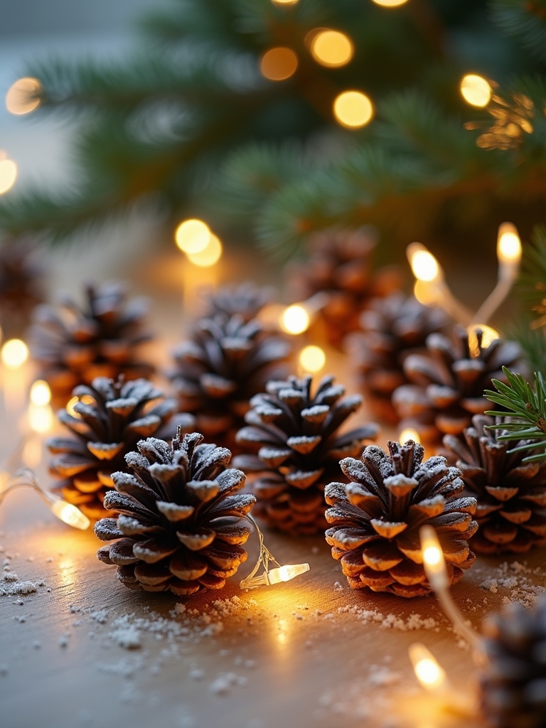 pine cone lighting decor