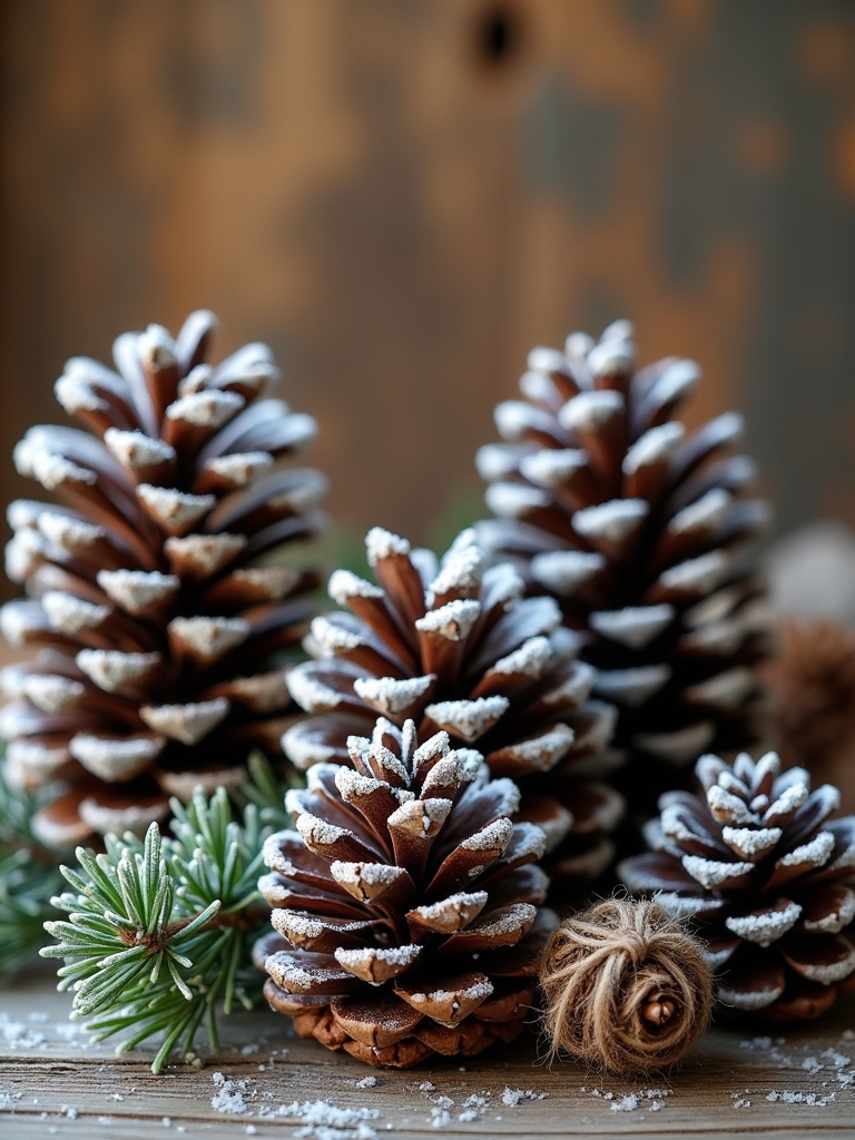 pine cone nature decor