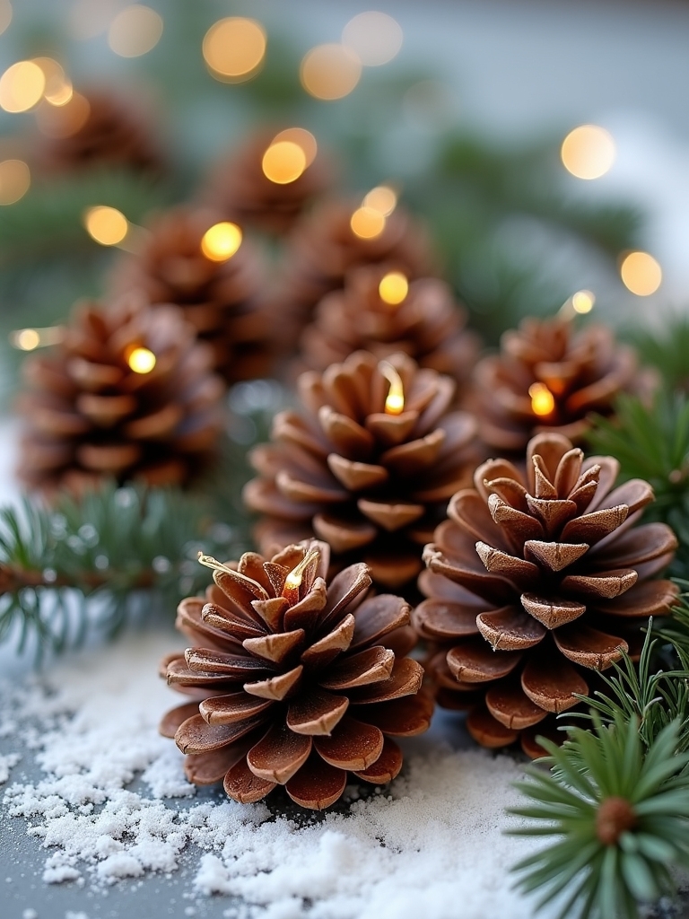 pine cone ornament crafting