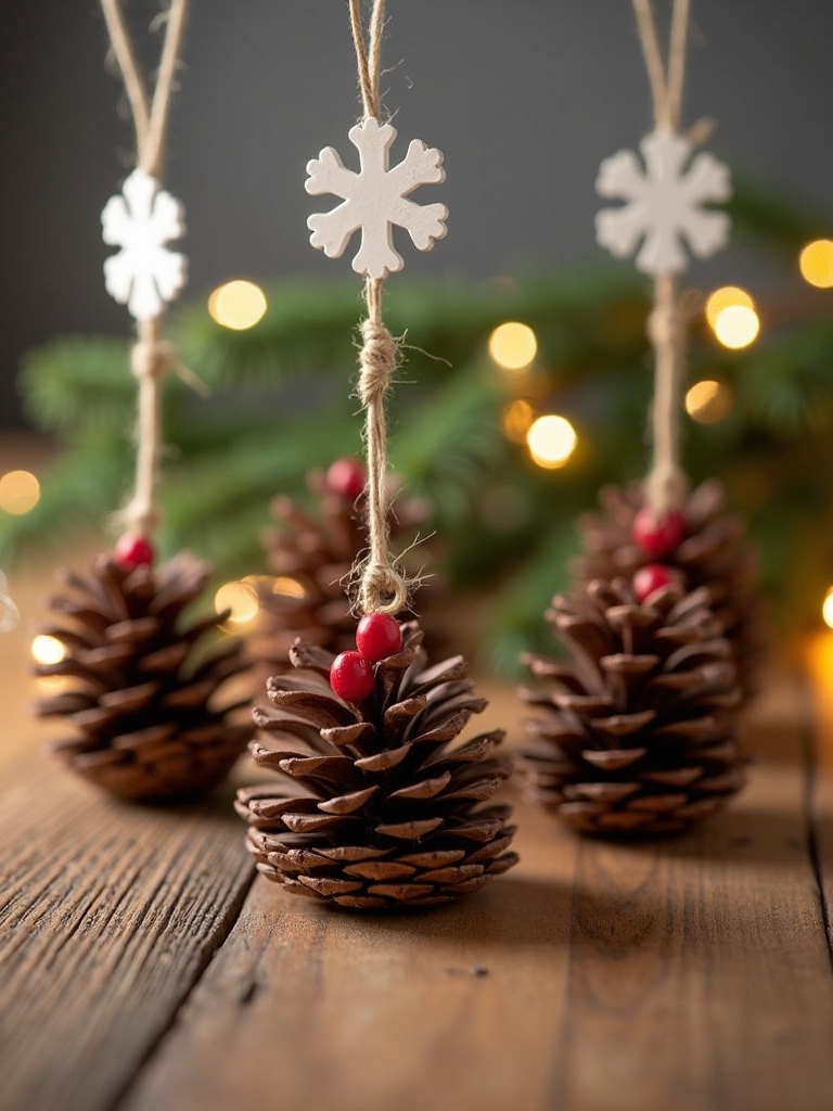 pinecone photo holder craft