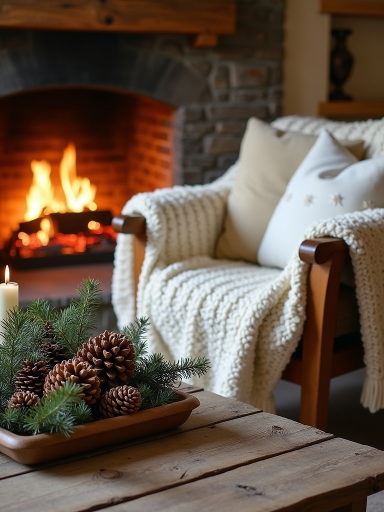 pinecone winter decor ideas