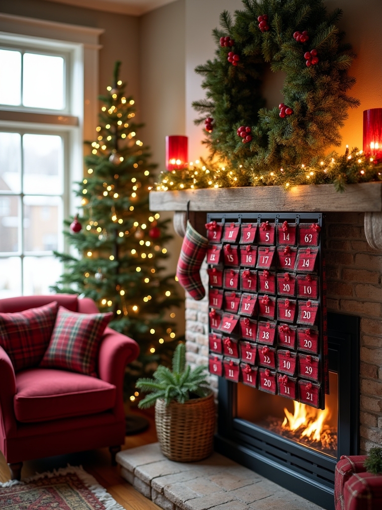 plaid advent calendar ideas