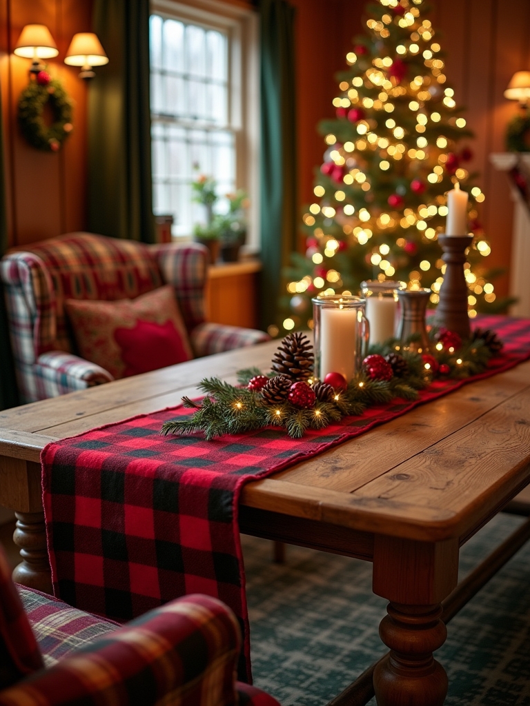 plaid crafts for holiday decor