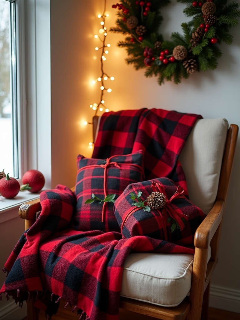 plaid gift wrap ideas