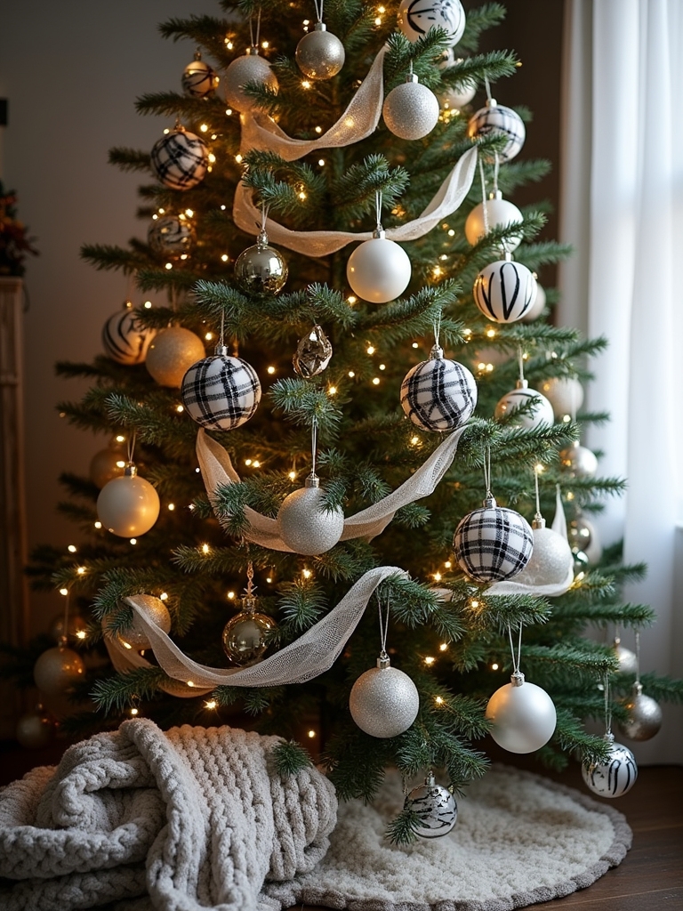 plaid ornaments for christmas