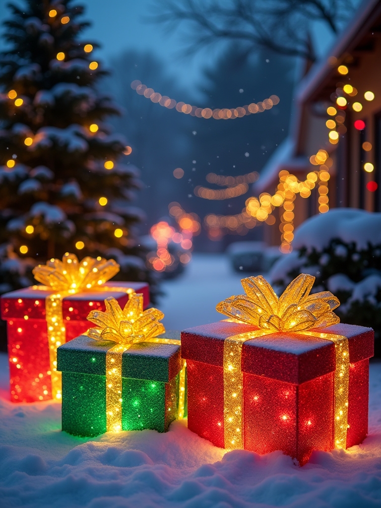 playful outdoor light decorations