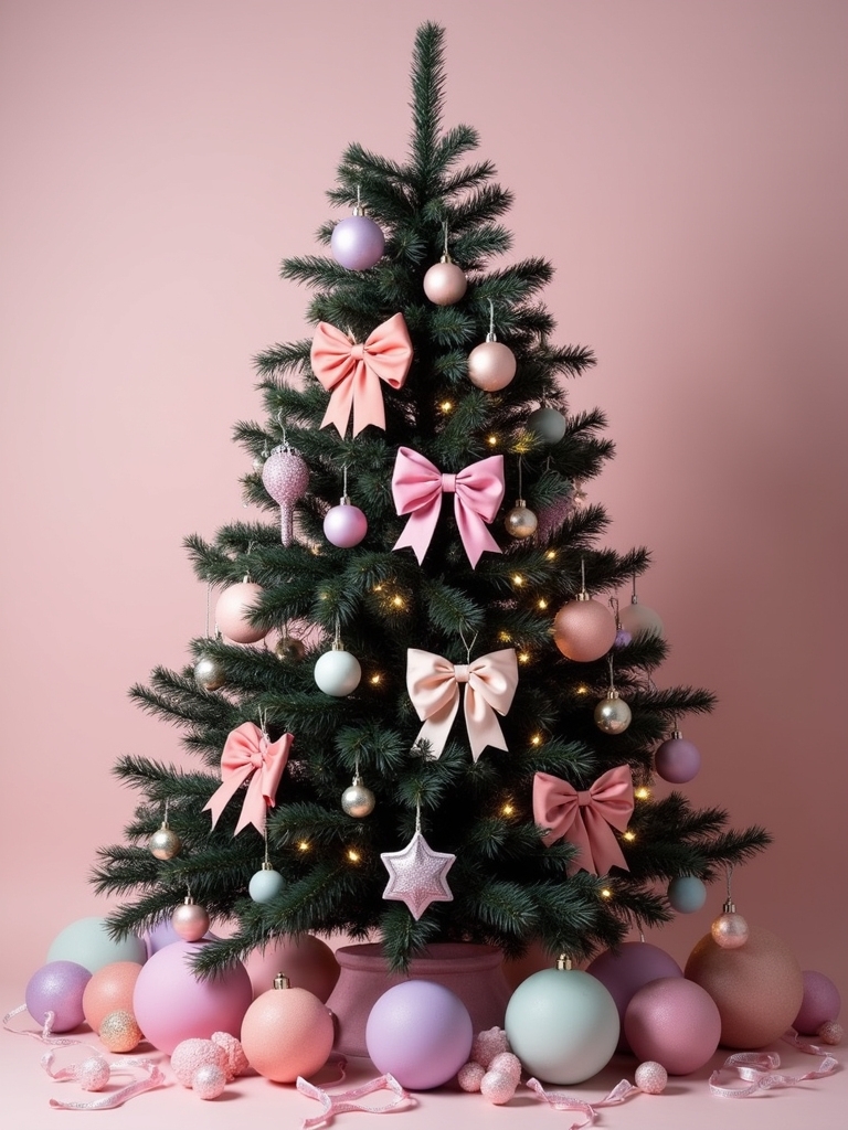 playful pastel christmas decorations