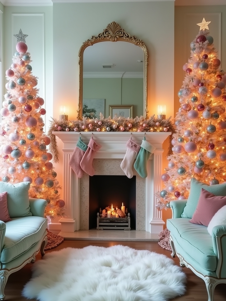 playful pastel holiday decor