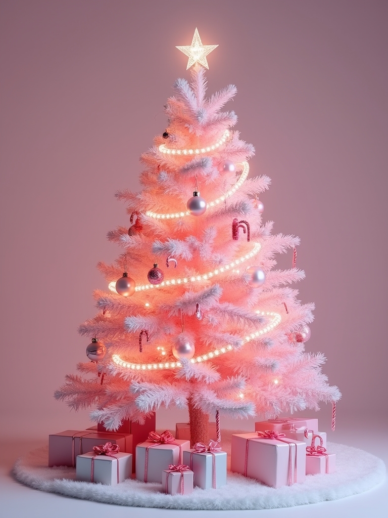 playful pink candy canes