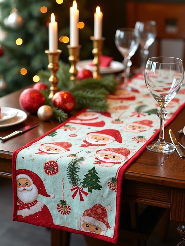 playful santa claus runner