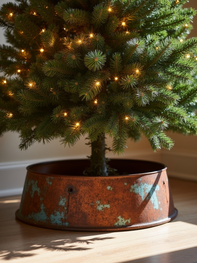 reclaimed metal holiday decor