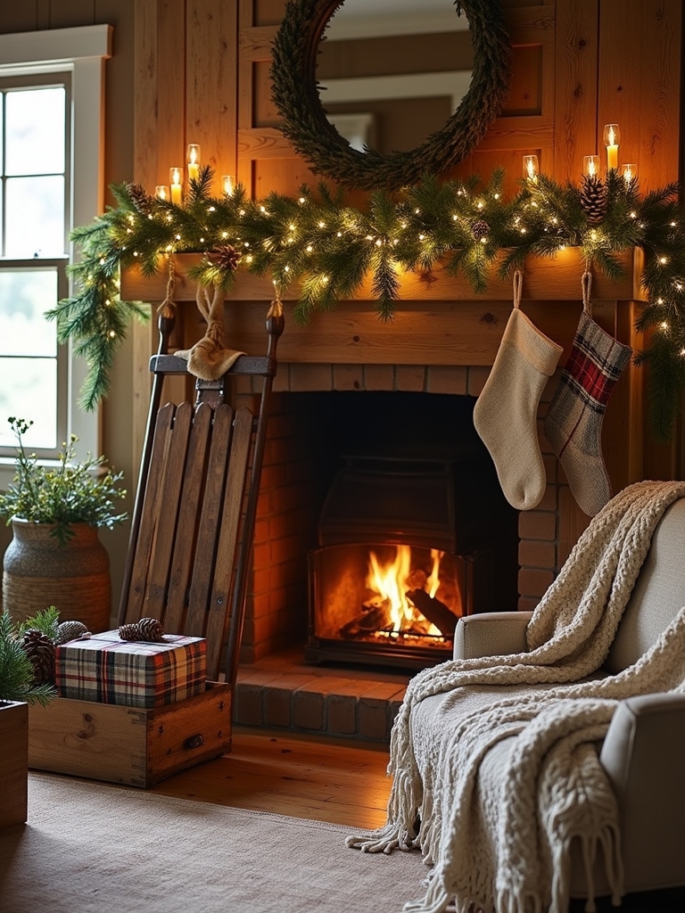 reclaimed wood holiday decor