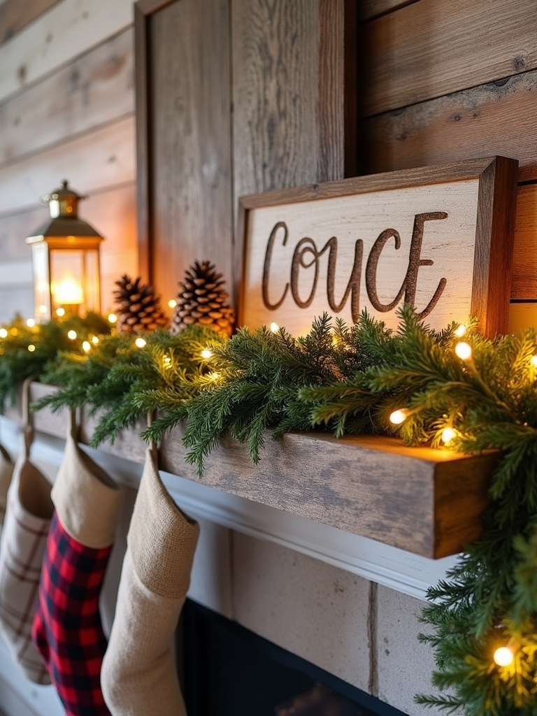 reclaimed wood holiday decor
